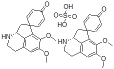 CAS#: 32410-24-5， (R)-2',3',8',8'a-Tetrahydro-5',6'-Dimethoxy-Spiro(2,5-Cyclohexadiene-1,7'(1'H)-Cyclopent(ij)Isoquinolin)-4-One Sulfate (2:1)