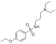 CAS 登录号：32410-93-8， N-(3-二乙基氨基丙基)-4-乙氧基苯磺酰胺