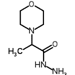 structure of CAS# 32418-66-9, 2-(4-Morpholinyl)Propanehydrazide;2-(4-morpholinyl)propanohydrazide;2-morpholin-4-ylpropanohydrazide;MFCD08691651