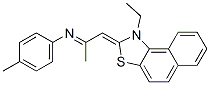 CAS 登录号：32449-36-8， (1E)-1-(1-乙基苯并[e][1,3]苯并噻唑-2-亚基)-N-(4-甲基苯基)丙-2-亚胺