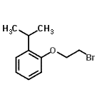 structure of CAS# 3245-44-1, 1-(2-Bromoethoxy)-2-Isopropylbenzene;1-(2-bromoethoxy)-2-isopropylbenzene;1-(2-Bromo-ethoxy)-2-isopropyl-benzene;MFCD02030521