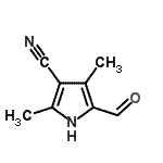 CAS#: 32487-71-1， 5-Formyl-2,4-Dimethyl-1H-Pyrrole-3-Carbonitrile