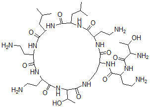 CAS#: 32530-94-2， 4-Amino-2-[(2-Amino-3-Hydroxybutanoyl)Amino]-N-[6,9,18-Tris(2-Aminoethyl)-3-(1-Hydroxyethyl)-12,15-Bis(2-Methylpropyl)-2,5,8,11,14,17,20-Heptaoxo-1,4,7,10,13,16,19-Heptazacyclotricos-21-Yl]Butanamide