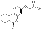 structure of CAS# 325737-63-1, [(6-Oxo-7,8,9,10-Tetrahydro-6H-Benzo[c]Chromen-3-Yl)Oxy]Acetic Acid;(6-Oxo-7,<wbr>8,9,10-te<wbr>trahydro-<wbr>6H-benzo[<wbr>c]chromen<wbr>-3-yloxy)<wbr>-acetic a<wbr>cid;2-((6-oxo<wbr>-7,8,9,10<wbr>-tetrahyd<wbr>ro-6H-ben<wbr>zo[c]chro<wbr>men-3-yl)<wbr>oxy)aceti<wbr>c acid;acetic ac<wbr>id, [(7,8<wbr>,9,10-tet<wbr>rahydro-6<wbr>-oxo-6H-d<wbr>ibenzo[b,<wbr>d]pyran-3<wbr>-yl)oxy]