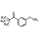 结构式 CAS# 32578-12-4, 1-(3-甲氧基苯基)-2,2-二甲基-1-丙酮