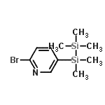 CAS#: 325958-98-3， 2-Bromo-5-(Pentamethyldisilanyl)Pyridine