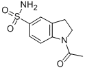结构式 CAS# 3264-38-8, 1-乙酰基-5-吲哚啉磺酰胺