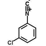 结构式 CAS# 32686-54-7, 1-氯-3-异氰基苯