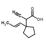 CAS#: 327050-06-6， Cyano{1-[(1E)-1-Propen-1-Yl]Cyclopentyl}Acetic Acid