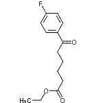 structure of CAS# 327189-51-5, Ethyl 6-(4-Fluorophenyl)-6-Oxohexanoate;Ethyl-6-(4-fluorophenyl)-6-oxohexanoate