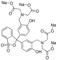 CAS#: 32736-66-6， Tetrasodium 2-[[5-[3-[3-[[Bis(2-Oxido-2-Oxoethyl)Amino]Methyl]-4-Hydroxyphenyl]-1,1-Dioxobenzo[c]Oxathiol-3-Yl]-2-Hydroxyphenyl]Methyl-(2-Oxido-2-Oxoethyl)Amino]Acetate