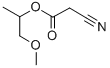 structure of CAS# 32804-79-8, 2-Methoxyisopropyl Cyanoacetate;Acetic Acid, Cyano-, 2-Methoxy-1-Methylethyl Ester;2-METHOXY-1-METHYLETHYL CYANOACETATE, 96 %;Cyanoacetic Acid 2-Methoxyisopropyl Ester