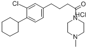 CAS#: 32808-73-4, 4-(3-Chloro-4-Cyclohexylphenyl)-1-(4-Methylpiperazin-1-Yl)Butan-1-One Hydrochloride