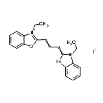 CAS#: 32835-25-9， 3-Ethyl-2-[3-(3-Ethyl-1,3-Benzoselenazol-2(3H)-Ylidene)-1-Propen-1-Yl]-1,3-Benzoxazol-3-Ium Iodide
