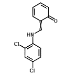 structure of CAS# 32835-40-8, 6-{[(2,4-Dichlorophenyl)Amino]Methylene}-2,4-Cyclohexadien-1-One;NSC158143;ZINC00273885