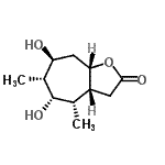 CAS#: 328394-37-2， (3aR,4S,5S,6R,7S,8aS)-5,7-Dihydroxy-4,6-Dimethyloctahydro-2H-Cyclohepta[b]Furan-2-One