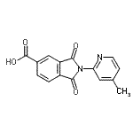 CAS#: 328549-49-1， 2-(4-Methyl-2-Pyridinyl)-1,3-Dioxo-5-Isoindolinecarboxylic Acid