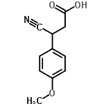 CAS#: 32856-74-9， 3-Cyano-3-(4-Methoxyphenyl)Propanoic Acid