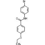 structure of CAS# 329059-46-3, N-(4-Bromophenyl)-4-Ethoxybenzamide;N-(4-bromophenyl)(4-ethoxyphenyl)carboxamide;N-(4-bromophenyl)-4-ethoxybenzamide;AN-652/11574475
