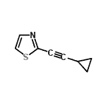 CAS#: 329204-45-7， 2-(Cyclopropylethynyl)-1,3-Thiazole