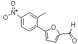 structure of CAS# 329222-70-0, 5-(2-Methyl-4-Nitrophenyl)-2-Furaldehyde;5-(2-METHYL-4-NITRO-PHENYL)-FURAN-2-CARBALDEHYDE;5-(2-METHYL-4-NITROPHENYL)-2-FURALDEHYDE