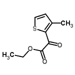 structure of CAS# 32977-83-6, Ethyl (3-Methyl-2-Thienyl)(Oxo)Acetate;Ethyl 3-methylthiophene-2-glyoxylate;MFCD07782945