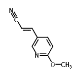 CAS#: 329974-16-5， (2E)-3-(6-Methoxy-3-Pyridinyl)Acrylonitrile