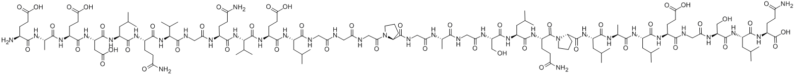 structure of CAS# 33017-11-7, Human proinsulin C-peptide;Insulin Precursor (57-87) (Human);EAEDLQVGQVELGGGPGAGSLQPLALEGSLQ;C-PEPTIDE FRAGMENT 3-33 HUMAN