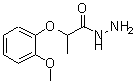 structure of CAS# 330177-32-7, 2-(2-Methoxyphenoxy)Propanehydrazide;2-(2-methoxyphenoxy)propanehydrazide;2-(2-Methoxyphenoxy)propanohydrazide;ChemDiv3_001078