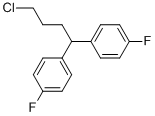 structure of CAS# 3312-04-7, 1,1'-(4-Chlorobutylidene)Bis(4-Fluorobenzene);1-[4-Chloro-1-(4-Fluorophenyl)Butyl]-4-Fluoro-Benzene;1,1'-(4-Chlorobutylidene)Bis(4-Fluorobenzene)