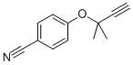 structure of CAS# 33143-92-9, 4-[(1,1-Dimethylprop-2-Ynyl)Oxy]Benzonitrile;4-[(1,1-Dimethylprop-2-Yn-1-Yl)Oxy]Benzonitrile;4-[(1,1-DIMETHYLPROP-2-YNYL)OXY]BENZONITRILE;4-(2-Methylbut-3-Yn-2-Yloxy)Benzonitrile