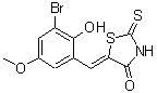 CAS#: 331711-38-7， (5Z)-5-(3-Bromo-2-Hydroxy-5-Methoxybenzylidene)-2-Thioxo-1,3-Thiazolidin-4-One