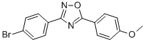 structure of CAS# 331989-76-5, 3-(4-Bromophenyl)-5-(4-Methoxyphenyl)-1,2,4-Oxadiazole
