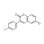 CAS#: 332030-55-4， 6-Chloro-3-(4-Iodophenyl)-2H-Chromen-2-One