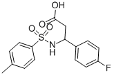 structure of CAS# 332052-57-0, (3R)-3-(4-Fluorophenyl)-3-[(4-Methylphenyl)Sulfonylamino]Propionic Acid;(3R)-3-(4-Fluorophenyl)-3-[(4-Methylphenyl)Sulfonylamino]Propionate;Zinc00278458