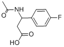 结构式 CAS# 332052-58-1, N-乙酰基-2-(4-氟苯基)-DL-beta-丙氨酸