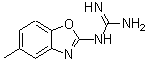 结构式 CAS# 332898-09-6, 1-(5-甲基-1,3-苯并恶唑-2-基)胍