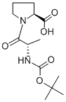 结构式 CAS# 33300-72-0, 叔丁氧羰基-丙氨酰-脯氨酸
