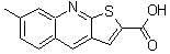 structure of CAS# 333312-06-4, 7-Methylthieno[2,3-b]Quinoline-2-Carboxylic Acid;7-Methyl-thieno[2,3- b ]quinoline-2-carboxylic aci;7-Methyl-thieno[2,3- b ]quinoline-2-carboxylic acid;7-Methyl-thieno[2,3-b]quinoline-2-carboxylic acid