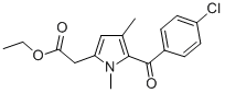 CAS#: 33369-30-1， Ethyl 2-[5-(4-Chlorobenzoyl)-1,4-Dimethylpyrrol-2-Yl]Acetate