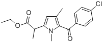 CAS#: 33369-43-6， Ethyl 2-[5-(4-Chlorobenzoyl)-1,4-Dimethylpyrrol-2-Yl]Propanoate