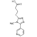 CAS#: 333786-74-6， 3-{[4-Methyl-5-(3-Pyridinyl)-4H-1,2,4-Triazol-3-Yl]Sulfanyl}Propanoic Acid