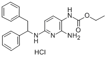 CAS#: 33400-47-4， Ethyl N-[2-Amino-6-(1,2-Diphenylethylamino)Pyridin-3-Yl]Carbamate Hydrochloride
