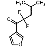 CAS#: 334873-84-6， 2,2-Difluoro-1-(3-Furyl)-4-Methyl-3-Penten-1-One