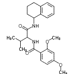 CAS#: 335034-66-7， 2,4-Dimethoxy-N-[3-Methyl-1-Oxo-1-(1,2,3,4-Tetrahydro-1-Naphthalenylamino)-2-Butanyl]Benzamide