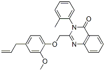 CAS#: 3354-14-1， 2-[(2-Methoxy-4-Prop-2-Enylphenoxy)Methyl]-3-(2-Methylphenyl)Quinazolin-4-One