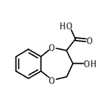 CAS#: 33632-66-5， 3-Hydroxy-3,4-Dihydro-2H-1,5-Benzodioxepine-2-Carboxylic Acid