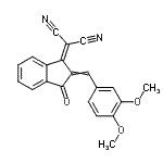 CAS#: 337919-06-9， [2-(3,4-Dimethoxybenzylidene)-3-Oxo-2,3-Dihydro-1H-Inden-1-Ylidene]Malononitrile