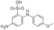 CAS#: 33836-66-7， 5-Amino-2-(4-Methoxyanilino)Benzenesulphonic Acid