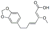 CAS#: 3384-27-8， (2Z,4E)-7-(1,3-Benzodioxol-5-Yl)-3-Methoxyhepta-2,4-Dienoic Acid